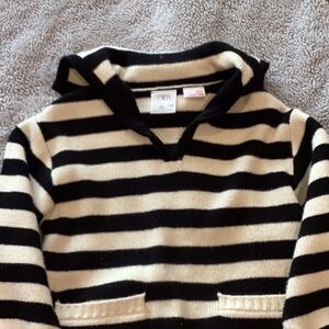 Zara Striped Knit Hoodie